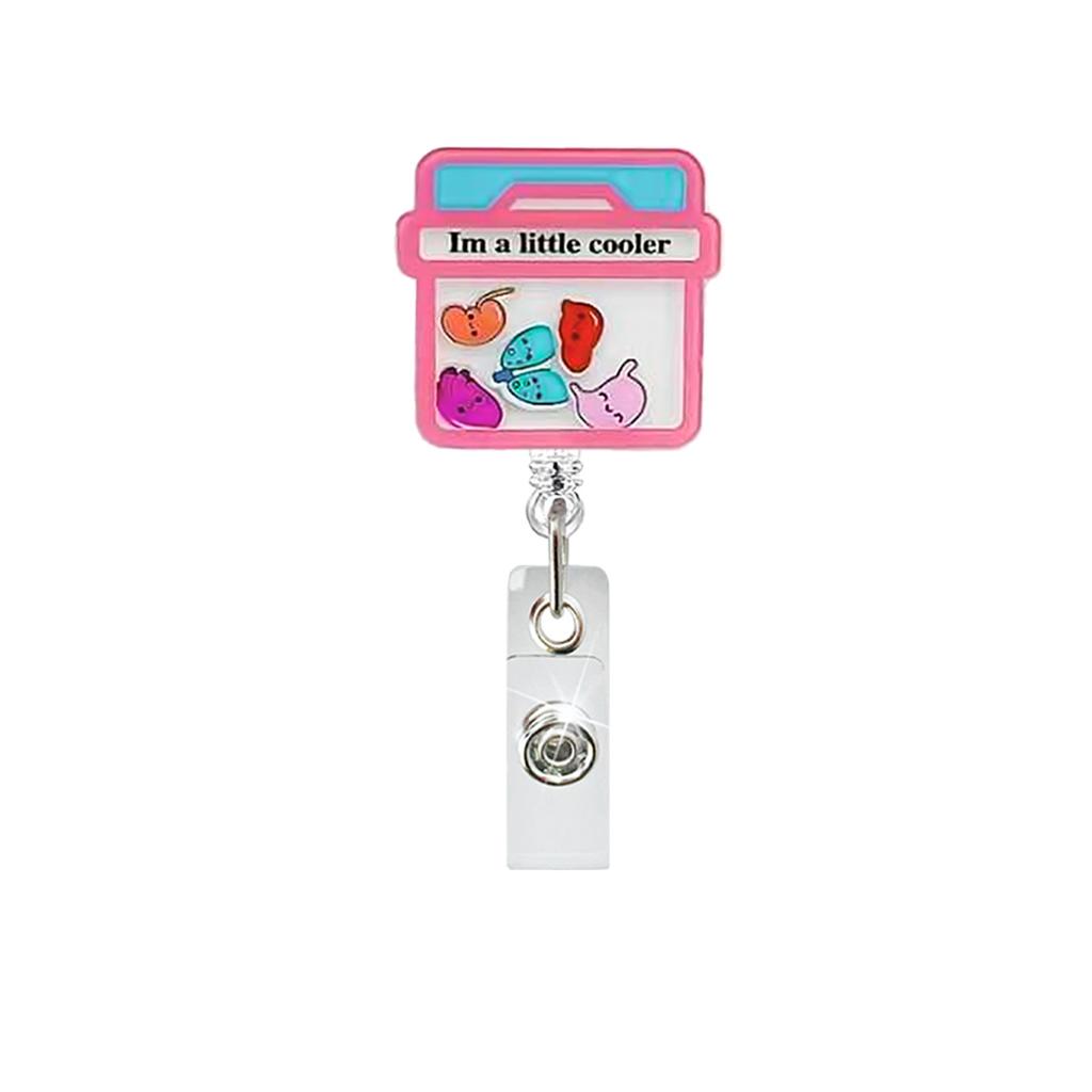 Id Card Holder Compact Nurse Badge Holder Acrylic Badge Holder Stylish Badge Clip For Hospital Office Workers Doctors