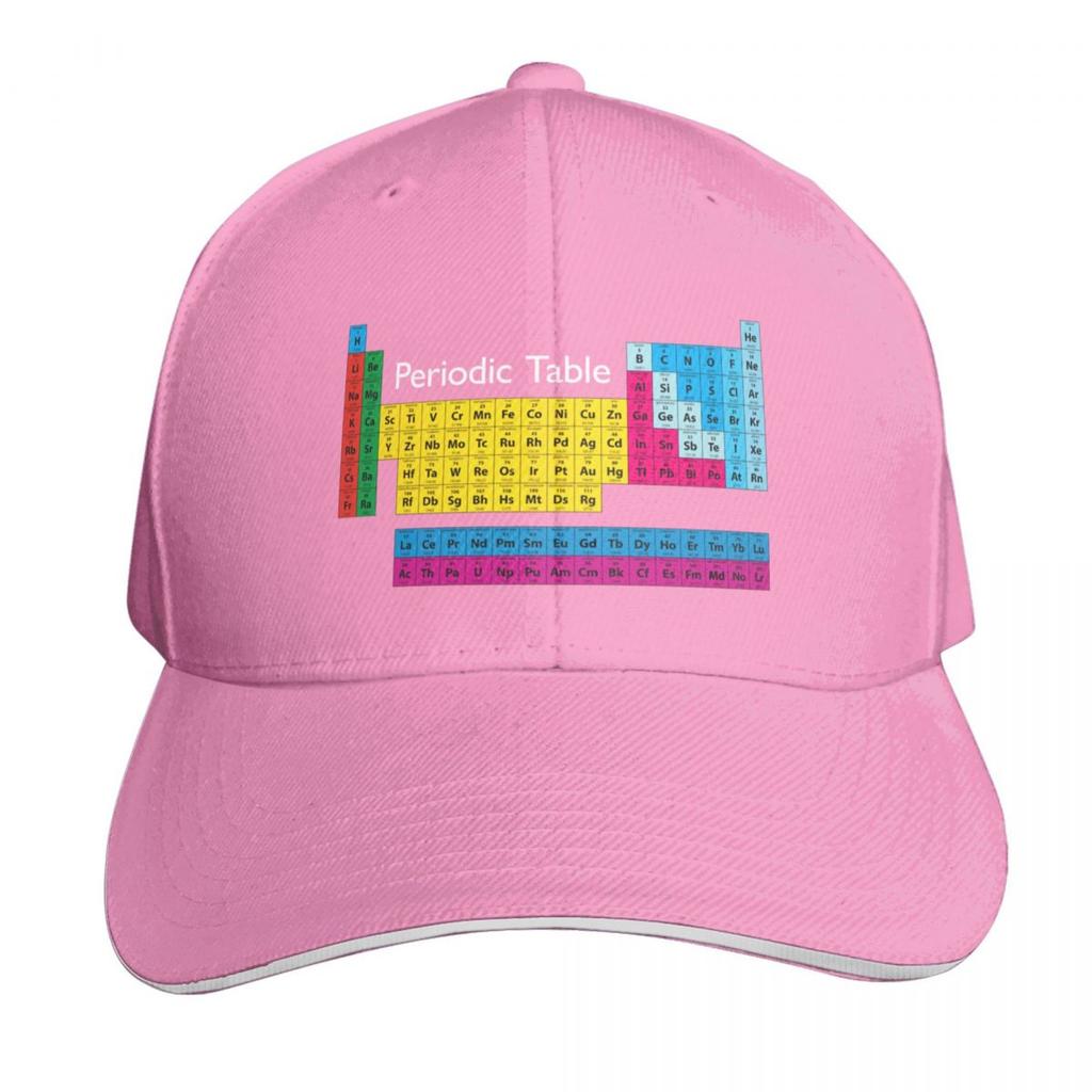 Periodic Table of EleUnisexts Baseball Cap Sports Cap Hood Luxury Brand Hiking Hat Women Beach Fashion Unisexs