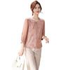 Elegant Chiffon Shirt for Women - Stylish Spring/Summer Gauze Sleeve Top for Middle-Aged and Elderly Women 2026.