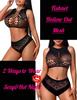 Avidlove Womens Fishnet Lingerie for Women Sexy Two Piece Lingerie Set Stripper Outfit
