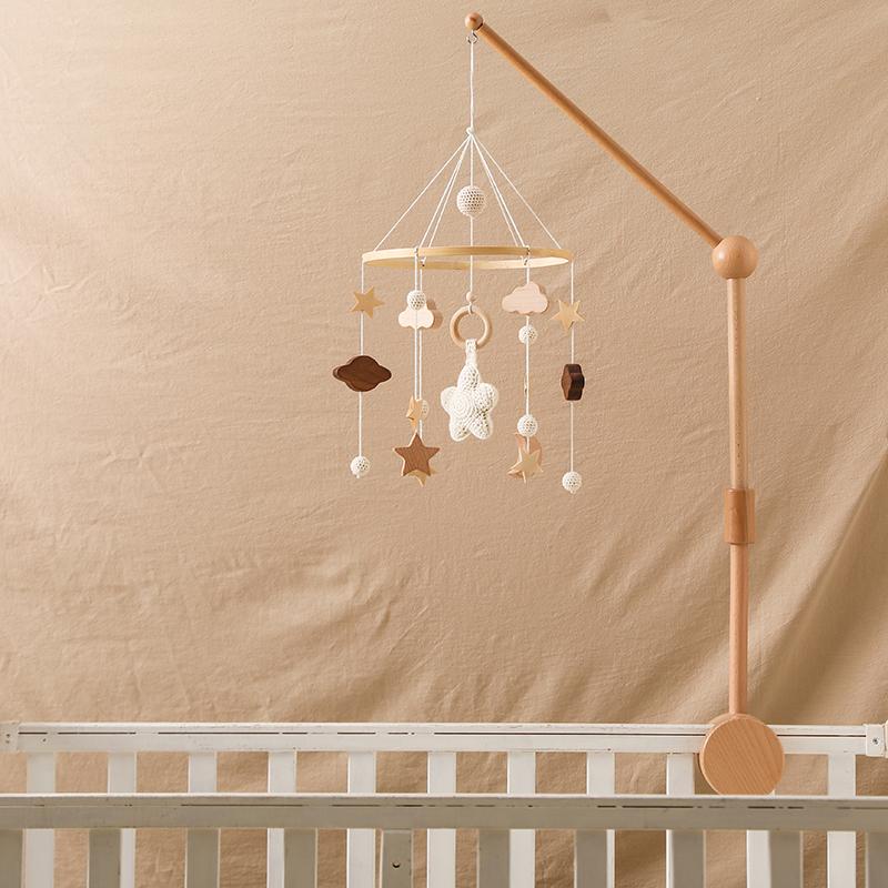 Baby Wolke Rasseln Krippe Mobiles Spielzeug 0-12 Monate Glocke Musical Box Neugeborenen Bett Glocke Kleinkind Rasseln Karussell Für Musical spielzeug Geschenk