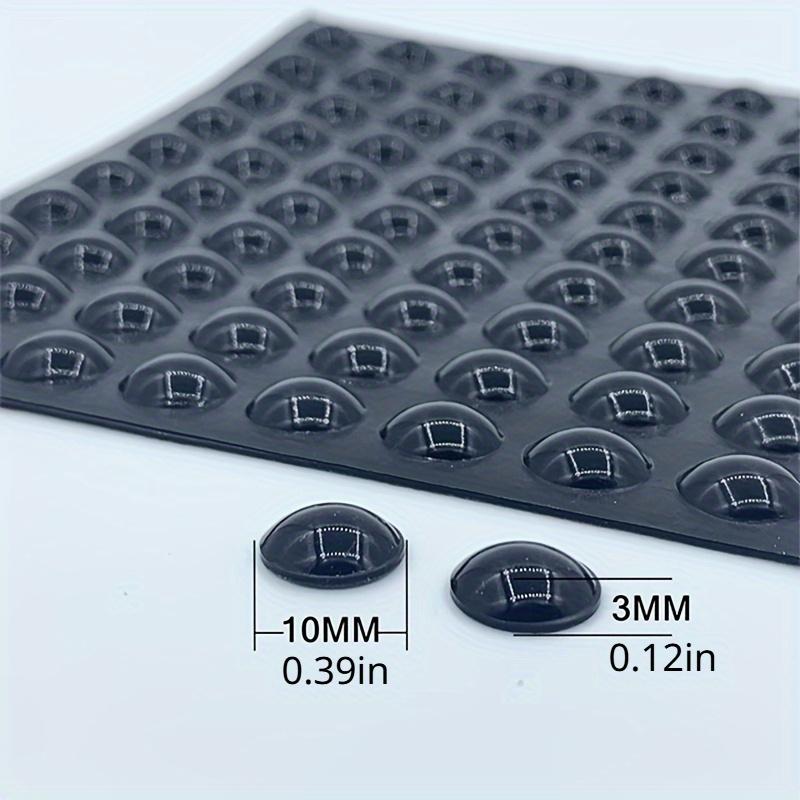 Black Anti-collision Particle Silicone Furniture Pads Damper Buffer Cushion, Self Adhesive Anti-Collision Buffer Protector Pads