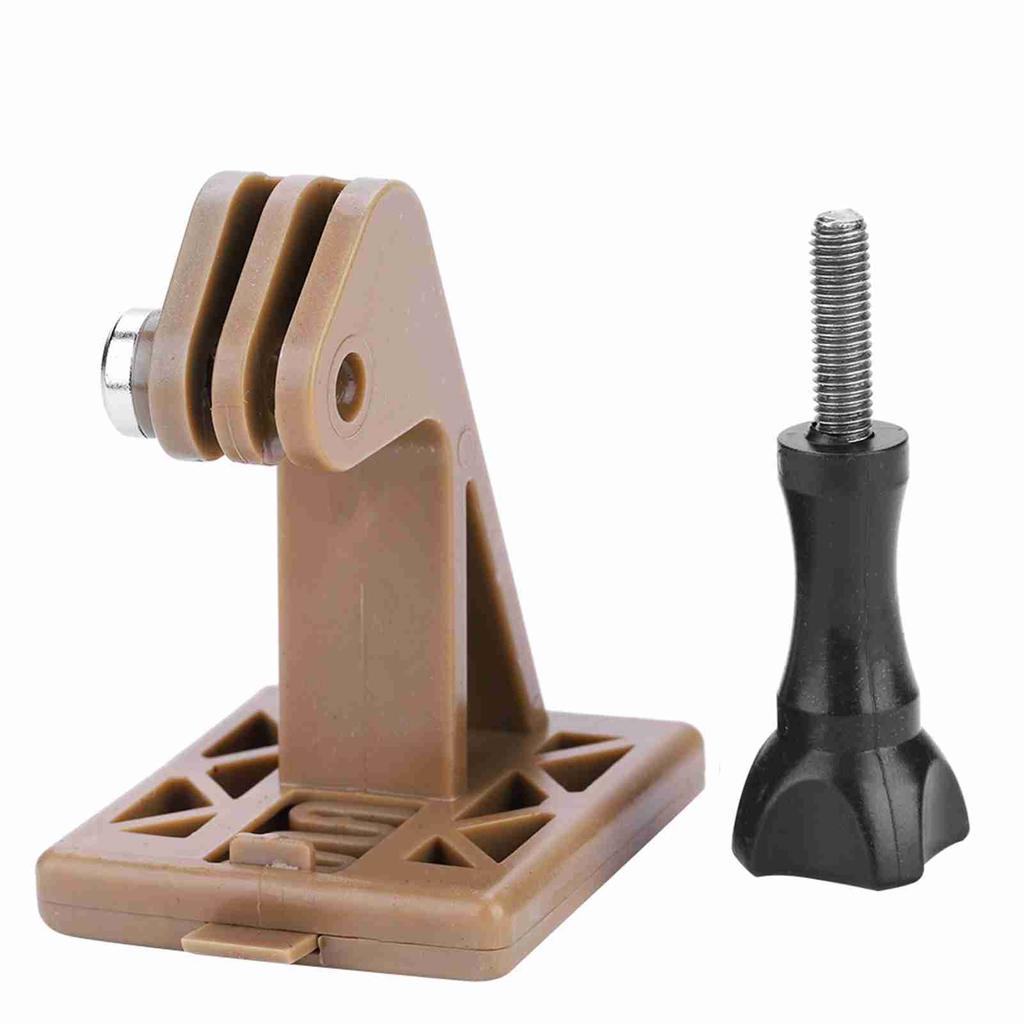 Lightweight Nylon Portable Helmet Adapter Base Fixed Mount for Camera (Black)