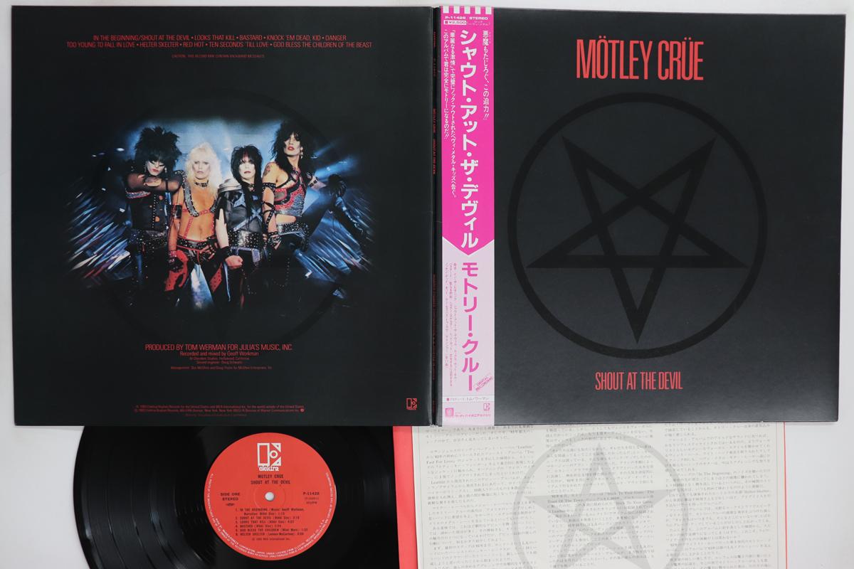 

LP Record MOTLEY CRUE Shout At The Devil P11428 WARNER PIONEER 1983 Japan Obi Metal Used