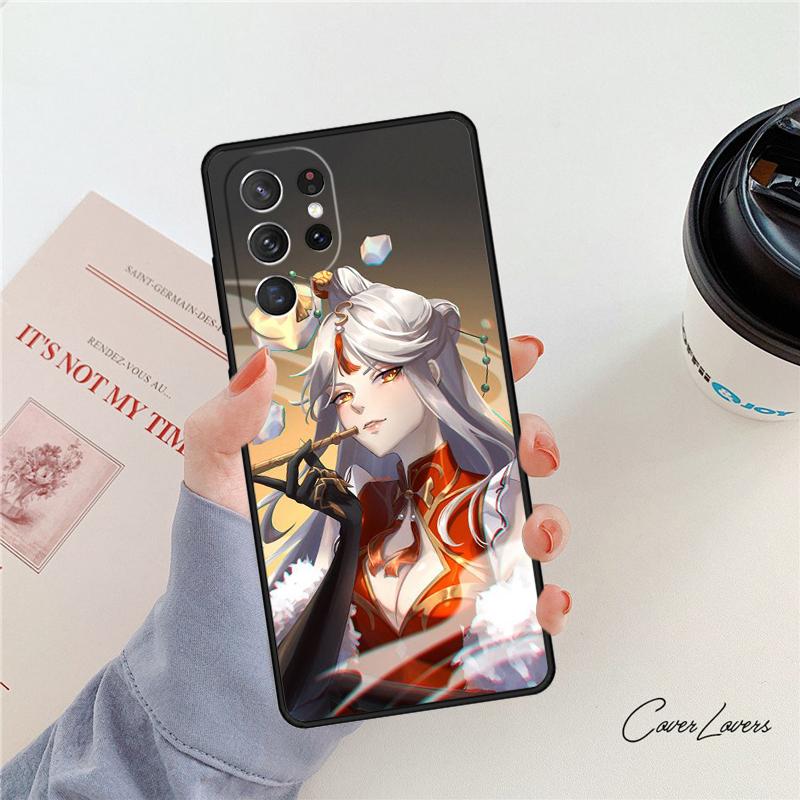 Genshin Impact NingGuang phone case For Samsung Galaxy S24 S25 S23 S22 Ultra Note 10 20 Plus S20 S21 FE Cover