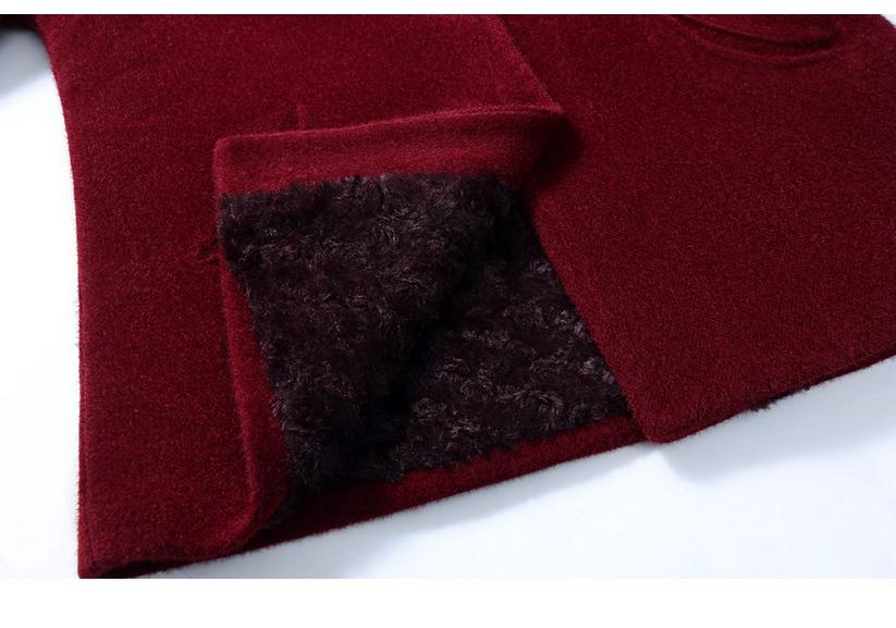 Warm Winter Coat for Women: Anti-Mink Velvet and Fleece-Lined Jacket for Middle-Aged and Elderly Ladies