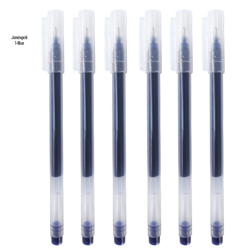 Super Capacity Direct-Fill Exam Pen: Black Needle-Tip Rollerball Water-Based Pen for Students