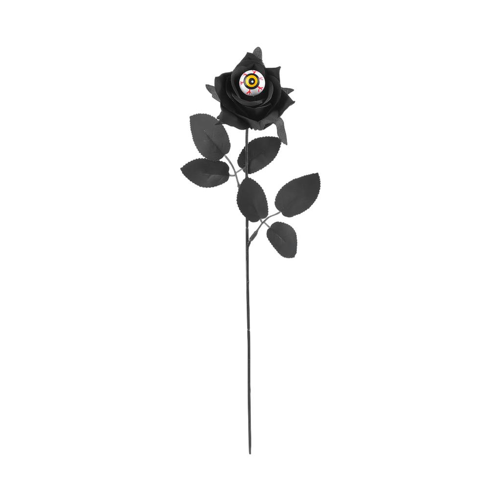 Halloween Skeleton Hand Rose Adornment Creepy Fake Flowers For Indoor Layout And For Halloween Home Decorations And Spooky Scene Setting