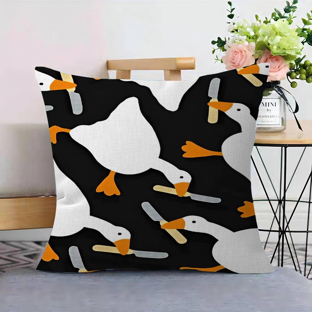 Cartoon Funny Duck Pillow Cover For Bedroom Room And Living Room Sofa Decorative Cushion Cover