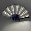 Rose Lace Edge LED Folding Fan - Wedding Gift & Dance Prop