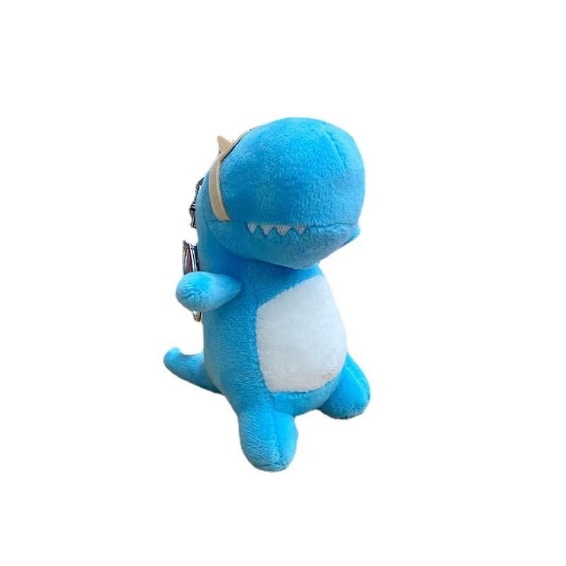 Adorable Cartoon Dinosaur Plush Keychain For Girls Soft Cute Stuffed Animal Gift Toy