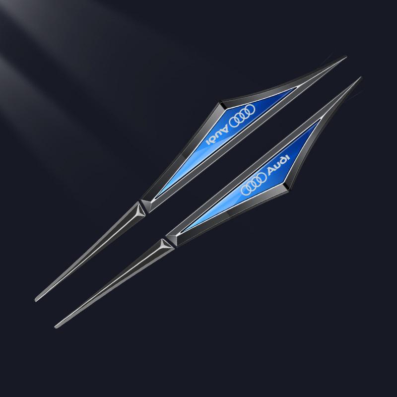 For Audi A3 A4 A5 A6 A7 A8 S3 S4 S5 S7 S8 RS3 RS4 RS7 R8 B9 C7 Car Side Badge Decal Fender Sticker Bumper Decoration Accessories