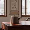 Handmade Copper Teapot Retro Design Large Copper Tea Kettle Houseware for Outdoor, Ceramic Cooktop