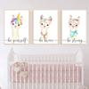 Llama Printable Wall Art Set Alpaca Wall Art Canvas Painting Nursery Posters And Prints Wall Pictures Baby Kids Room Décor No Frame