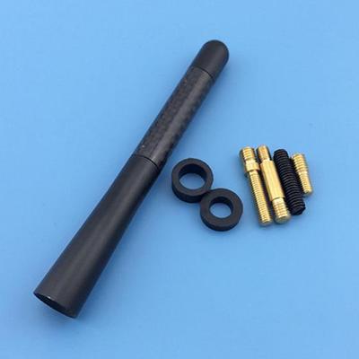 Antena de rádio modificada curta de metal de fibra de carbono para kit universal para carro