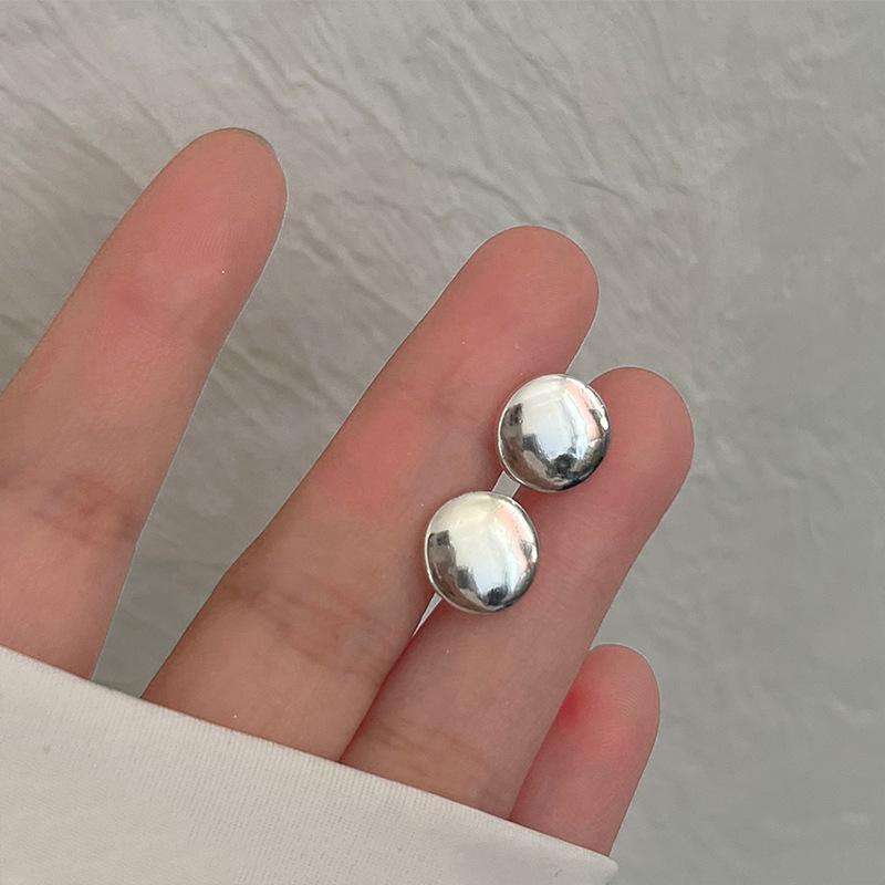 S925 Silver Stud Earrings Women's Ear Hole Earrings Niche Design Earbone Studs High-end Earrings