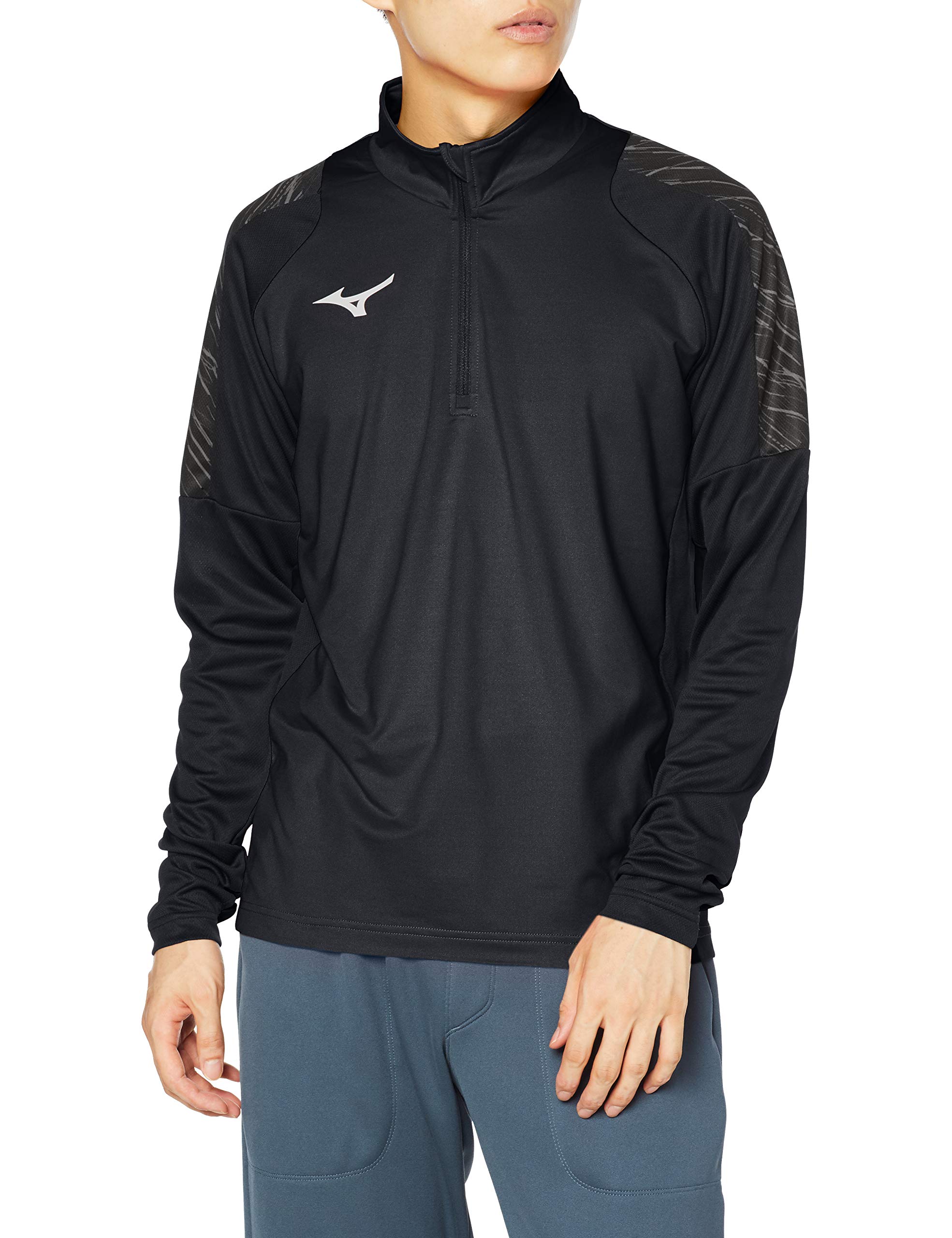 

Mizuno Soccer Stretch Fleece Shirt P2MC0515 Size Small Black, (Japan) чёрный