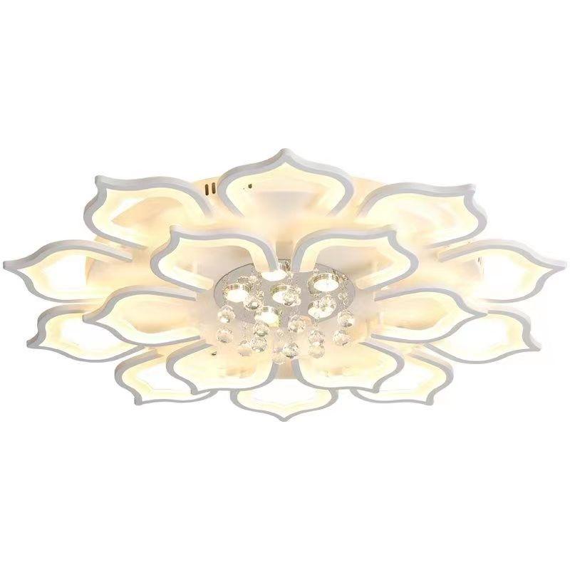 

Простая современная хрустальная лампа для гостиной, круглая потолочная лампа для зала 16 Headlight