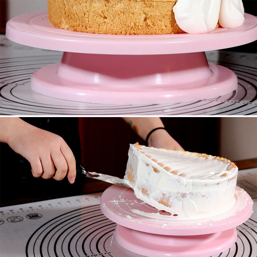Rotating Cake Turntable Cake Decorating Display Stand Base DIY Kitchen Baking Tools
