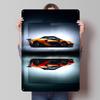 Sports Sports Car Metal Poster Custom Wall Art Retro Vintage Tinplate Signs for Man Cave Setup Decorations Gamer Room Decoration