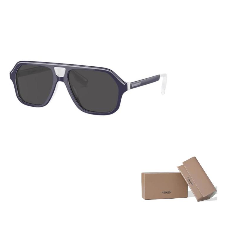 Burberry Temples Are Engraved with the Brand's Logo Acetate Aviator Sunglasses Children's Blue
