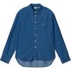 Levis SS23 Cool Series SS25 Left Chest Letter Embroidery Button Loose Casual Comfortable Minimalist Versatile Commuter Long Sleeve Shirt 003YP-0002