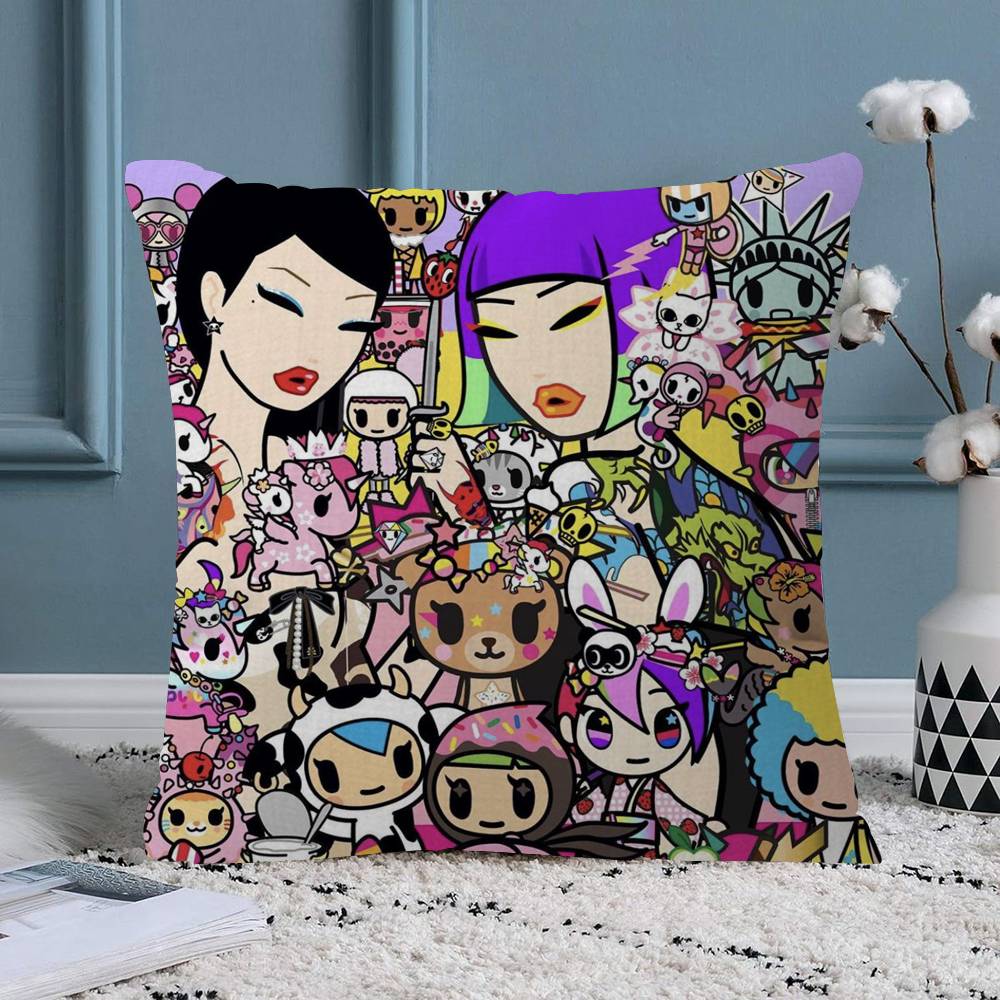 Cartoon Art Kawaii townTokidokiinside Pillow Anime Pillow Sofa Bed Head Pillow Cover Cushion Cover Fashion