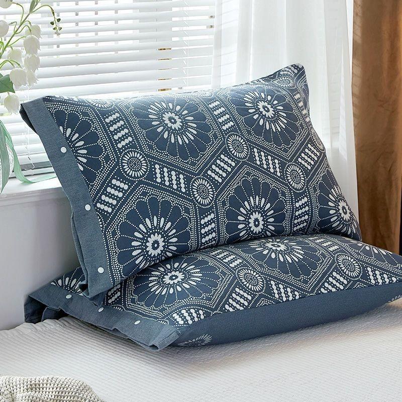 1 Pair Pillow Covers, Easy To Wash for All Seasons, Floral Pattern, Skin-friendly and Comfortable Pillowcase, Without Pillow Inserts