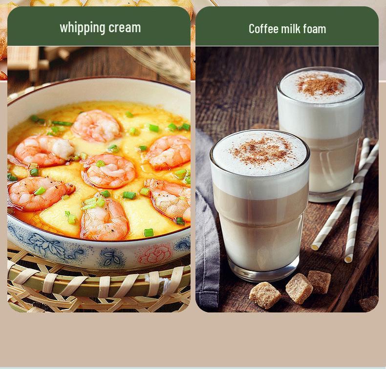 USB Rechargeable Handheld Electric Milk Frother – Ideal for Eggs, Baking, and Frothing.