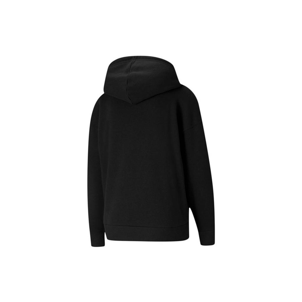 (WMNS) PUMA Classics Logo Printing Sports Hoodie Black Women's 531385-51
