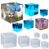 15mm-80mm 3D Square Silicone Mold Crystal Epoxy Resin Casting Muold for DIY Epoxy Resin Crafts Table Home Decoration Tools
