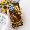 Cartoon Katze Drache Tiere Malerei Hülle für Samsung Galaxy A32 A33 5G 4G Rückseite Transparent Weiches TPU Silikon Handyhülle