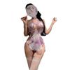 Sex Underwear Purple Charm Sexy Hollow Classical Cheongsam Hip-wrapped Milk Suspender Pajamas Nightdress Set