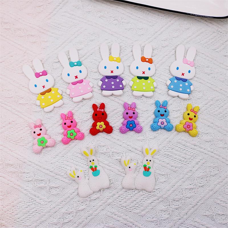 Cartoon Rabbit PVC Soft Rubber Patch for DIY Accessories