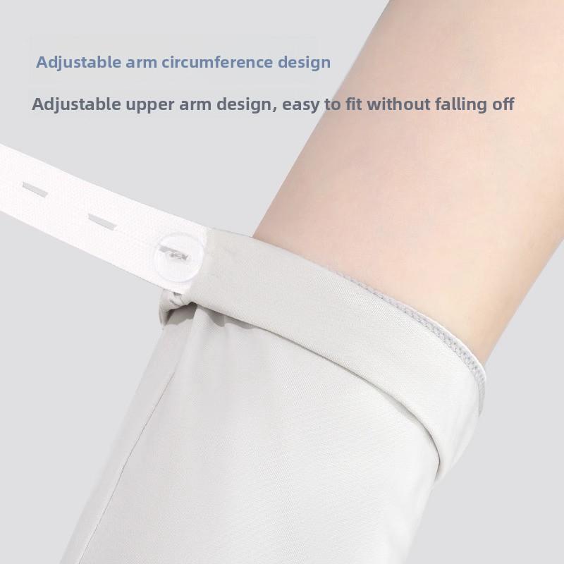 Summer Cycling Ice Silk Arm Sleeves 1PCS UV Protection Ice Silk Arm Sleeves Breathable UPF50+ Summer Sunscreen Gloves Sun