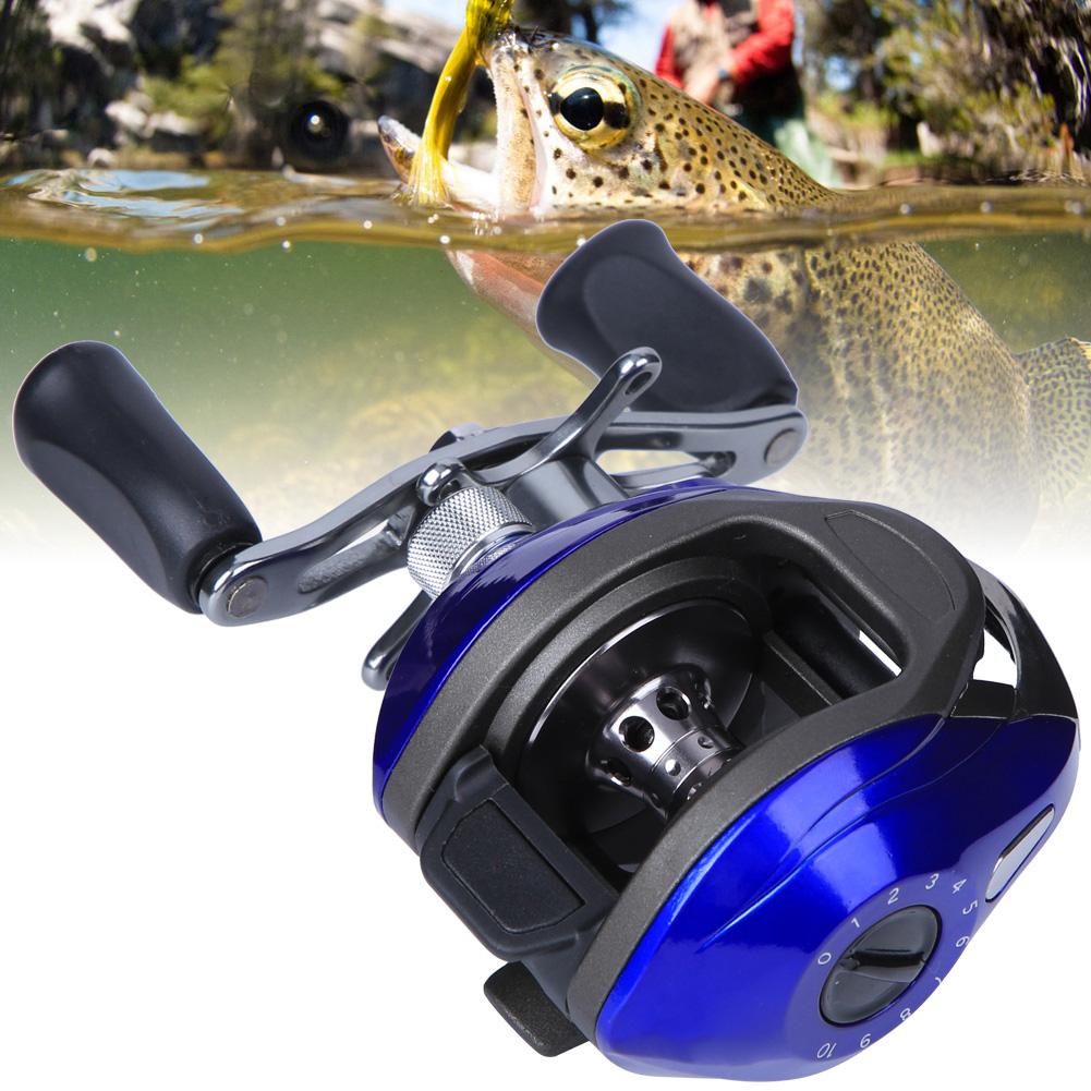 14 Axles Casting Reel Long Shot Anti Explosive Line Magnetic Force Brake Fishing Wheel Tackle(Left hand )