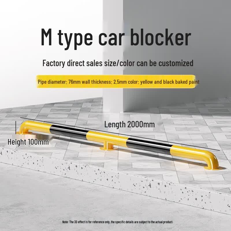 Thickened Steel Pipe Parking Barrier
