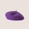 Vintage Wool French Beret for Women Solid Fashion Simple Casual Beret Solid Classic Breathable Soft Comfortable Hat for Fall Winter