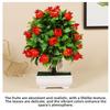 8 Stiler Frukt Bonsai Blomster Potte Simulert Grønne Planter Bryllup Hjem Hotell Kontor Borddekor