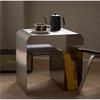 Minimalistisch RVS Nachtkastje Bijzettafel Geïntegreerd Gevormde Opbergkast Koffietafel Vintage Bauhaus Woonkamermeubel