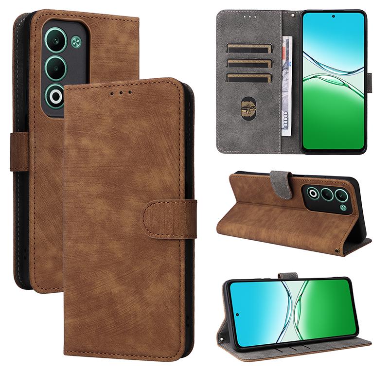 Flip Cover for OPPO A5 PU Leather Full-Body Protection With [RFID Blocking] Shockproof Durable Retro Phone Case