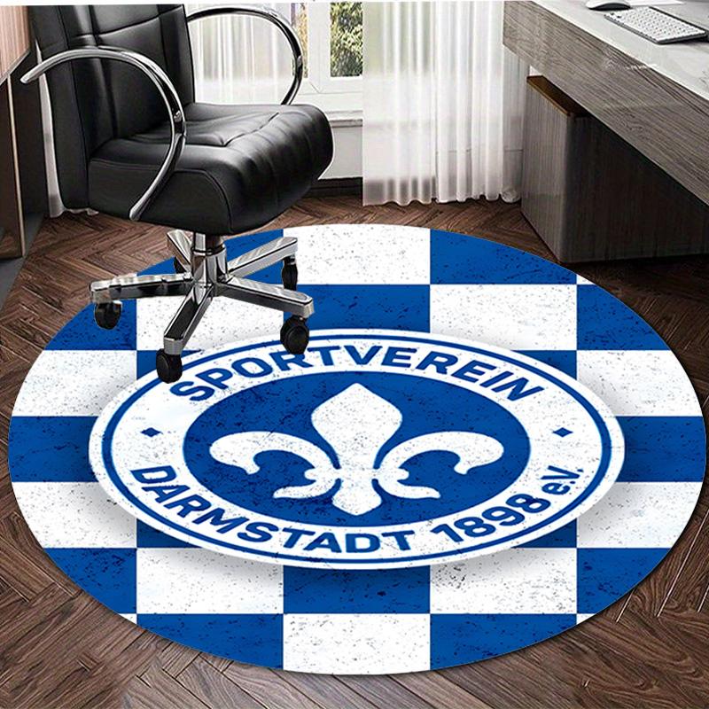 1pc Football Team Design Printed Area Round Carpet for Bedroom Living Room Home Decor Rugs Mat Non Slip Mat Rug for Bedside