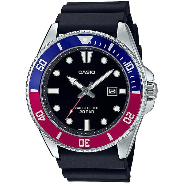 

Часы CASIO MDV 107 1A3JF стандартная модель мужские на резиновом ремешке