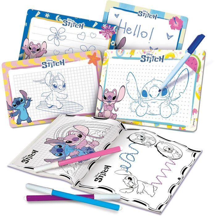 Drawing Studio Pocket - Stitch - LISCIANIGIOCHI - Drawing Kit - Erasable Boards - Markers Included - From 3 Years