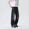 High-Quality American Retro Distressed Men's Straight-Leg Jeans with Cat Whiskers Design - 2026 Bestseller