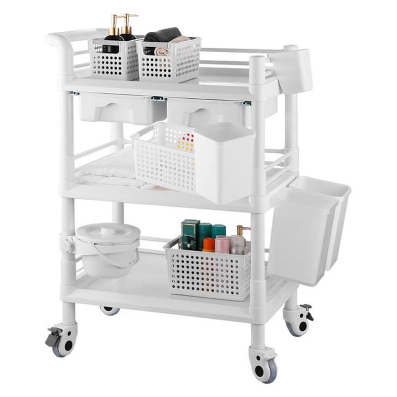 ABS Multi-functional Beauty Salon Utility Cart Small 2-Tier