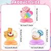Cartoon Birthday Party Set: Squeeze Toy Decorations, Plates, Cups, Napkins, Tablecloth, Flags