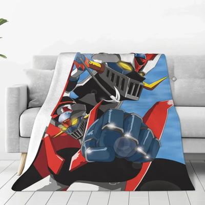 UFO Robot Grendizer Decke Flanell Goldorak Actarus Mazinger Superwarme Überwurfdecke für Outdoor-Reisen Schlafzimmer Quilt