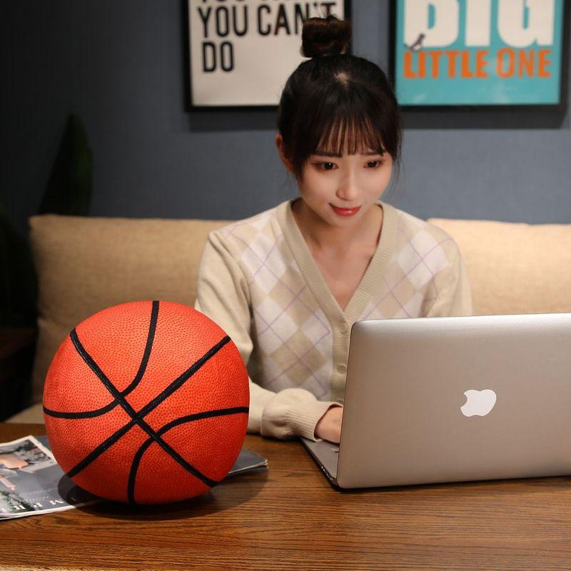 High-Standard 24Cm Top-Grade Kawaii Imitation Top-Grade Basketball High-Standard Plush Play Sets Superior-Grade Lovely First-Class Soft