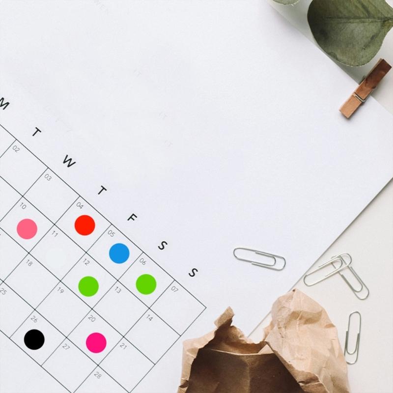 Solid Color Circle Sticker Round Color Circle Dot Sticker Labels Adhesive Round Sticker Color Coding Labels